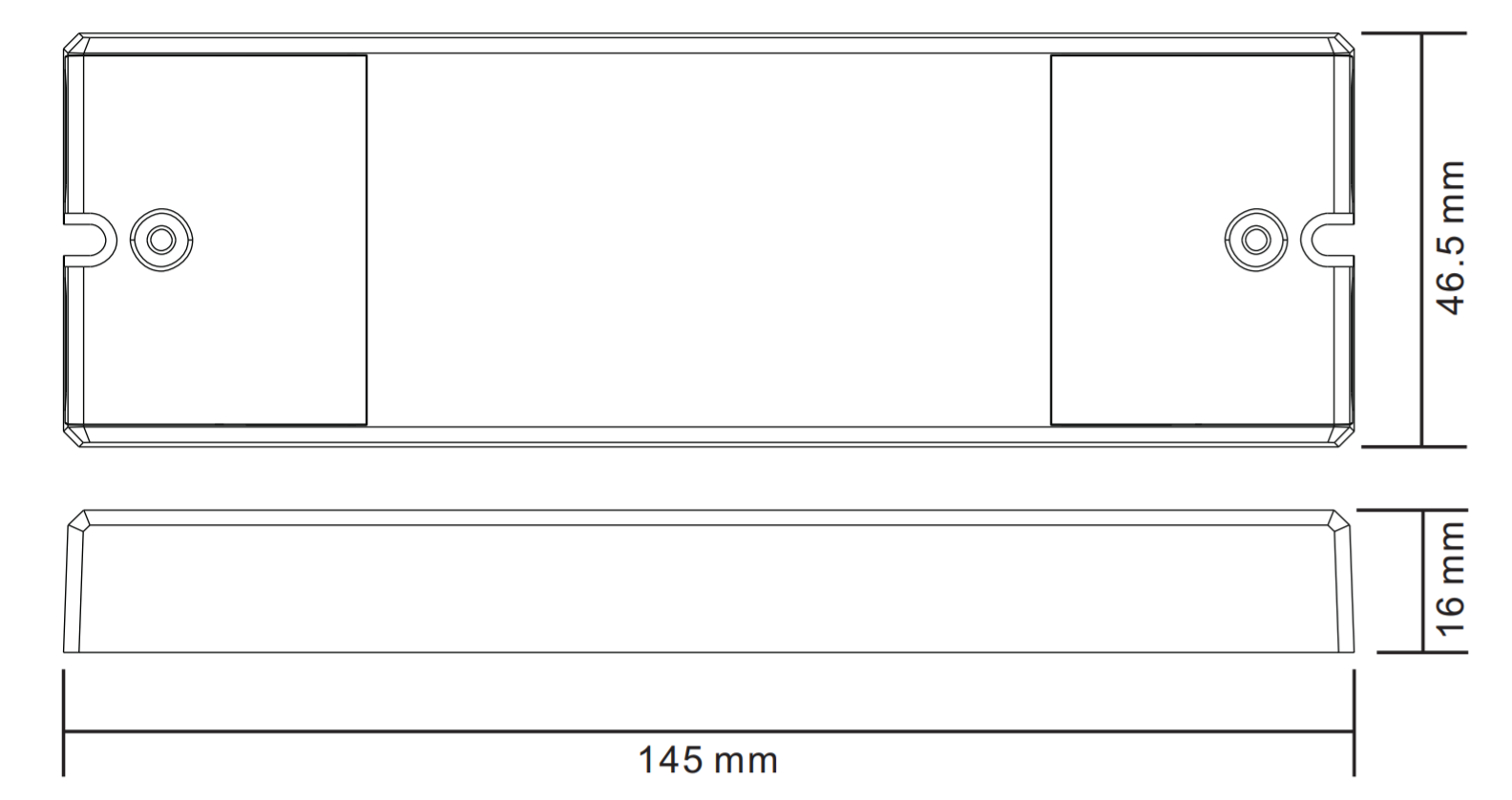 Sunricher ZigBee LED RGB a CCT přijímač, 5x4A (SR-ZG1029-5C-R)-Technický výkres